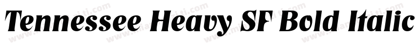 Tennessee Heavy SF Bold Italic字体转换